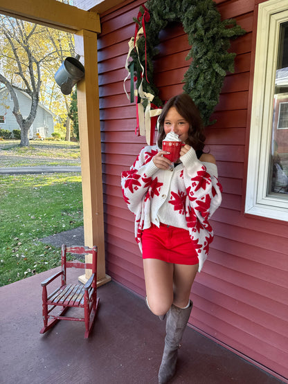 Merry Snowflake Oversized Cardi