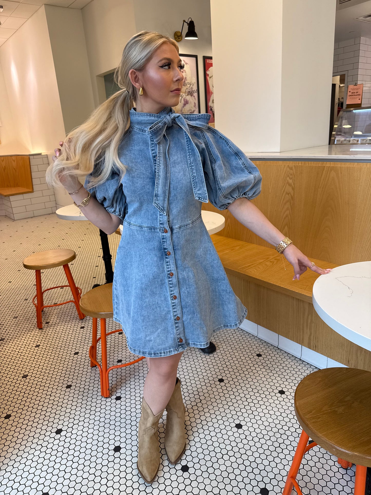 Brown Eyed Girl Denim Dress