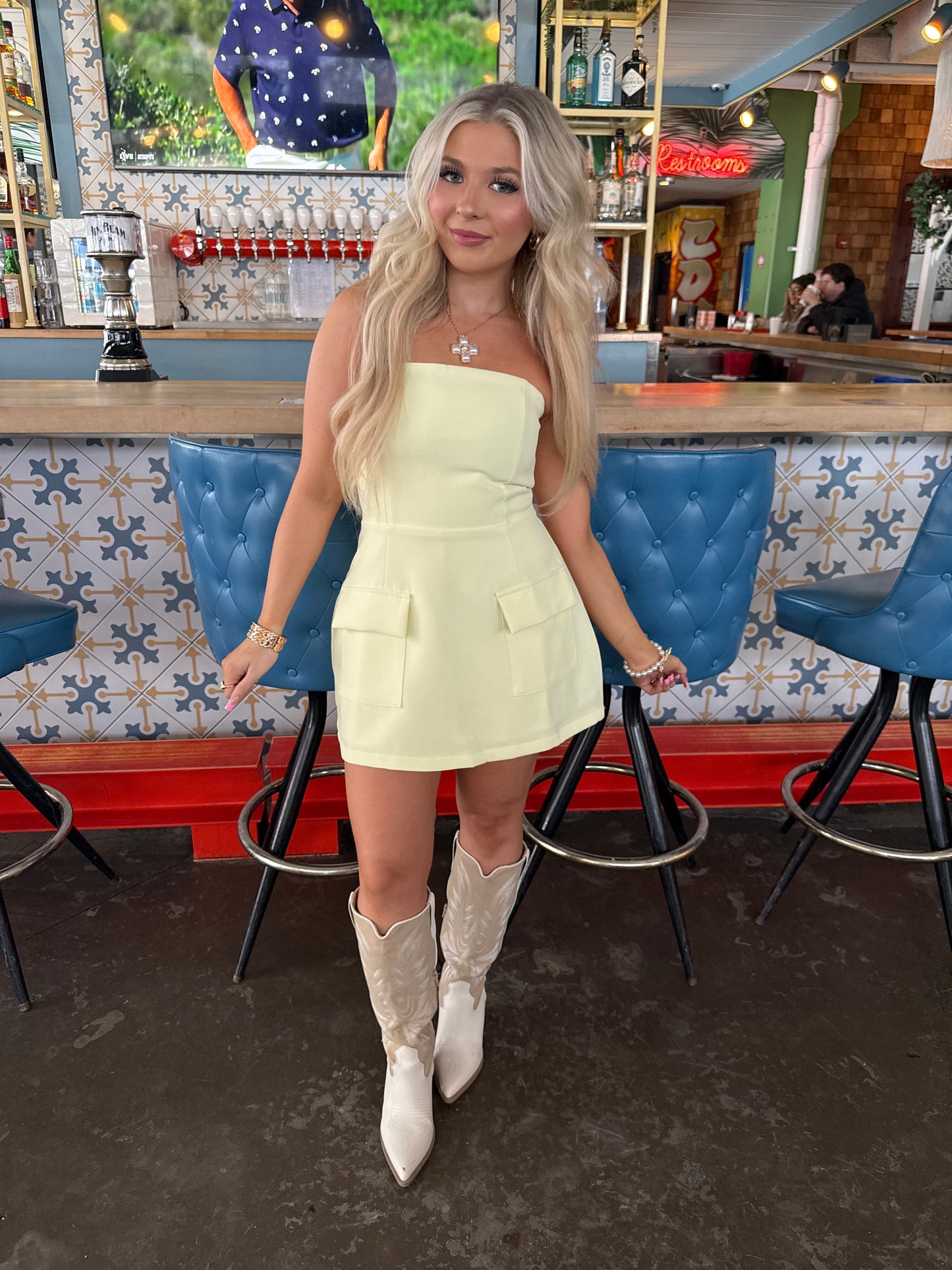 French Vanilla Cargo Dress