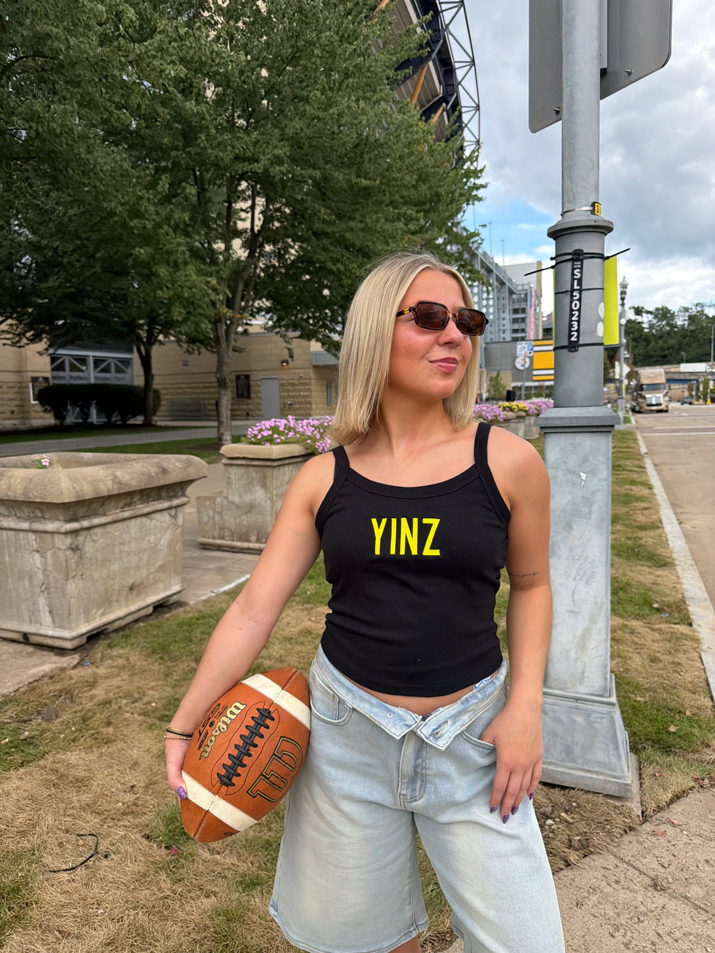 Black & Gold Tank: Yinz FINAL SALE