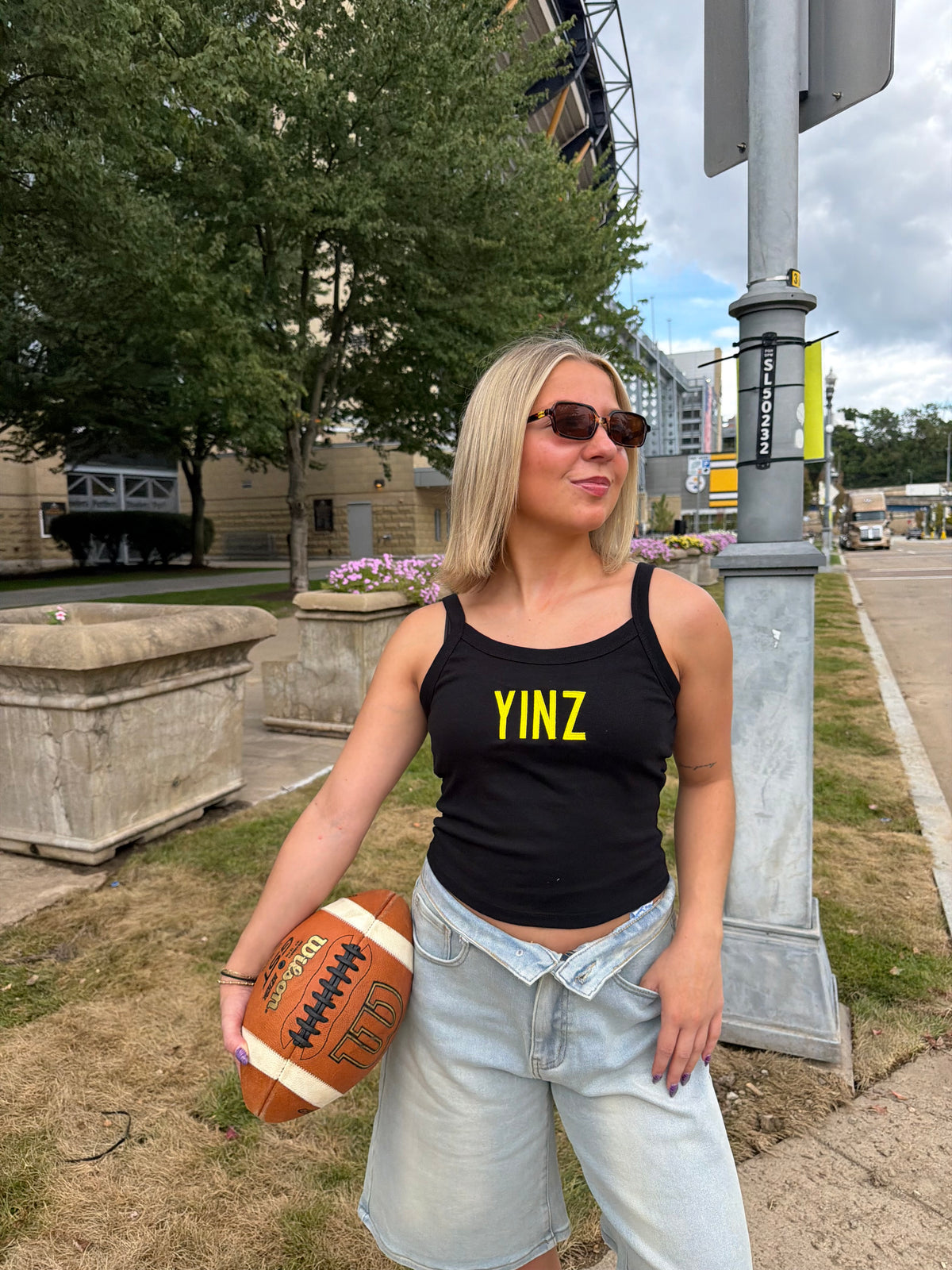 Black & Gold Tank: Yinz FINAL SALE
