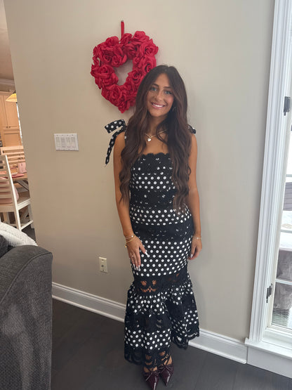 Ribboned Romance Polka Dress
