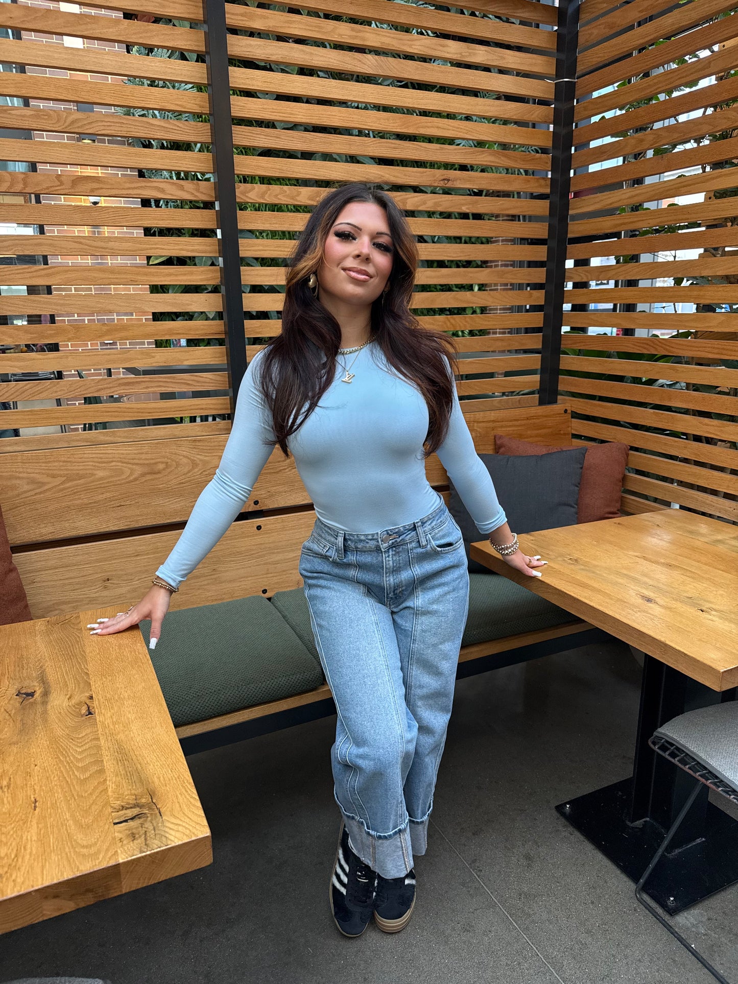 Essentials Bodysuit in Blue