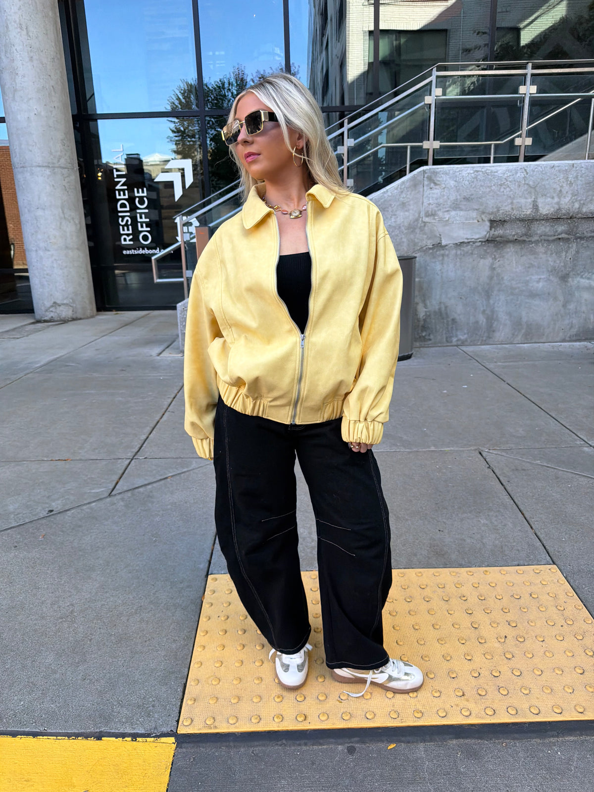 Butter Leather Bomber