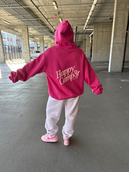 Happy Camp3r Puff Series Raspberry Hoodie
