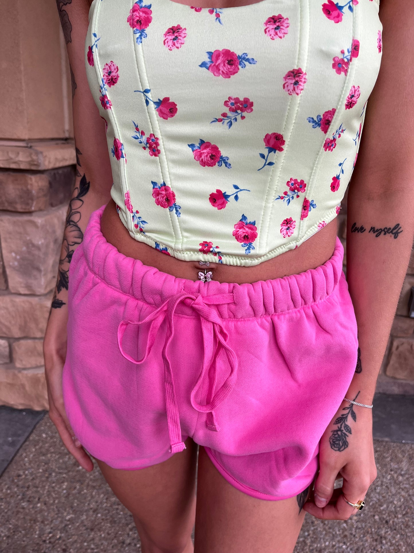 So Fetch Mini Shorts in Hot Pink