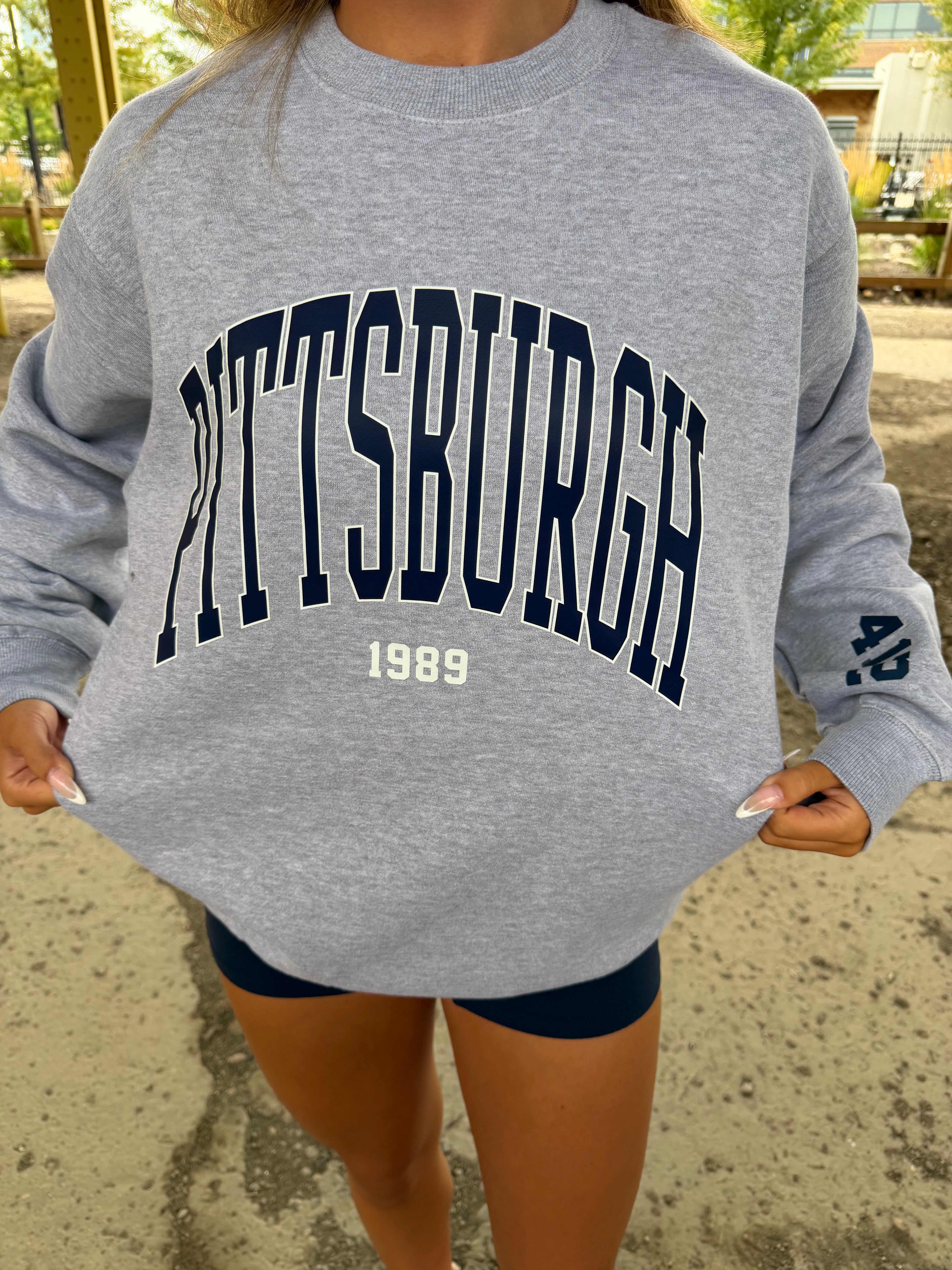 Pittsburgh 412 Crew Navy/Grey