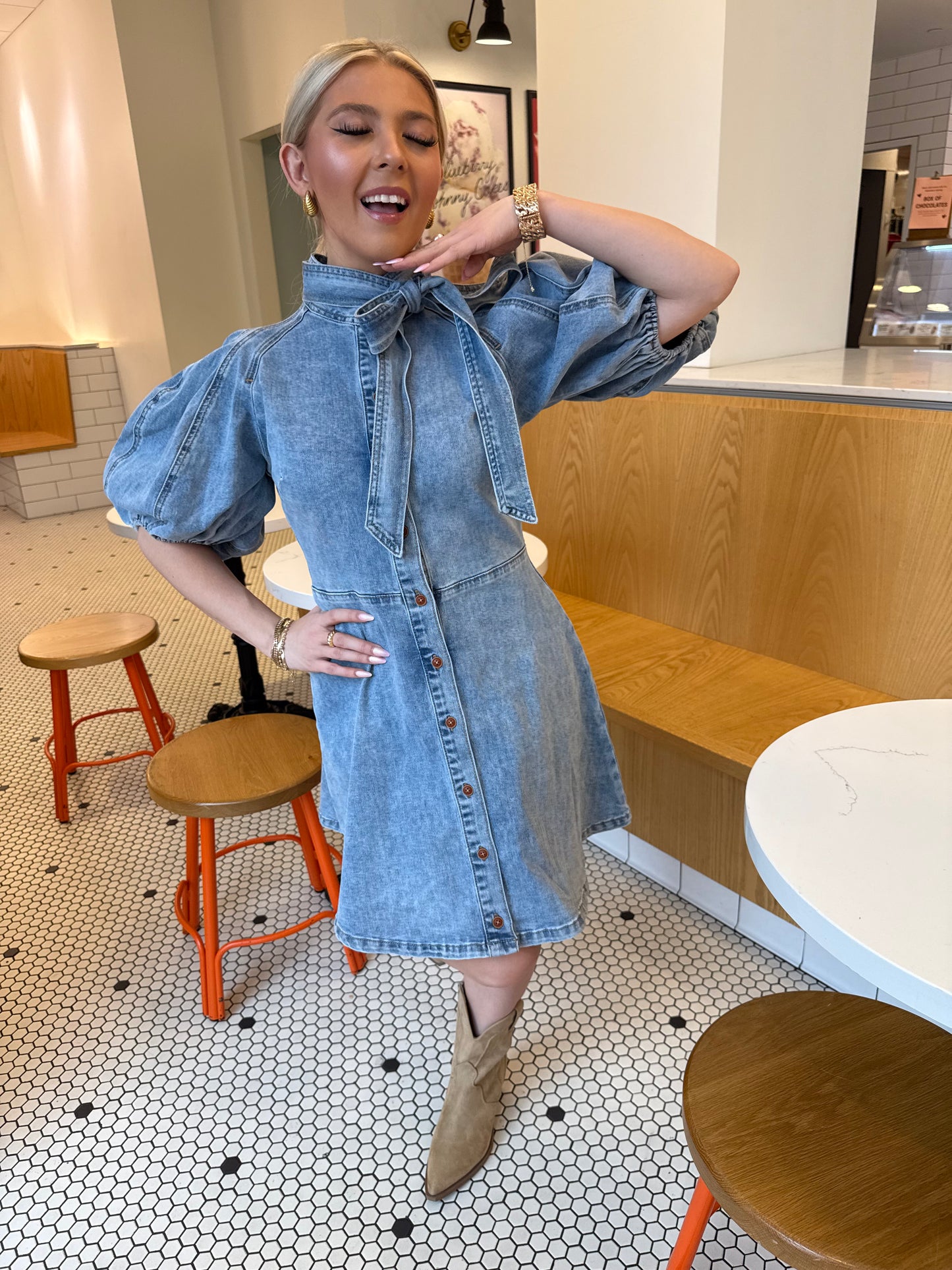 Brown Eyed Girl Denim Dress