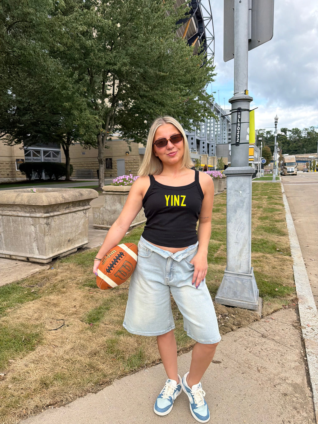 Black & Gold Tank: Yinz FINAL SALE