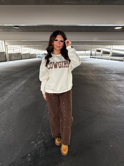 Cowgirl Rhinestone Crewneck