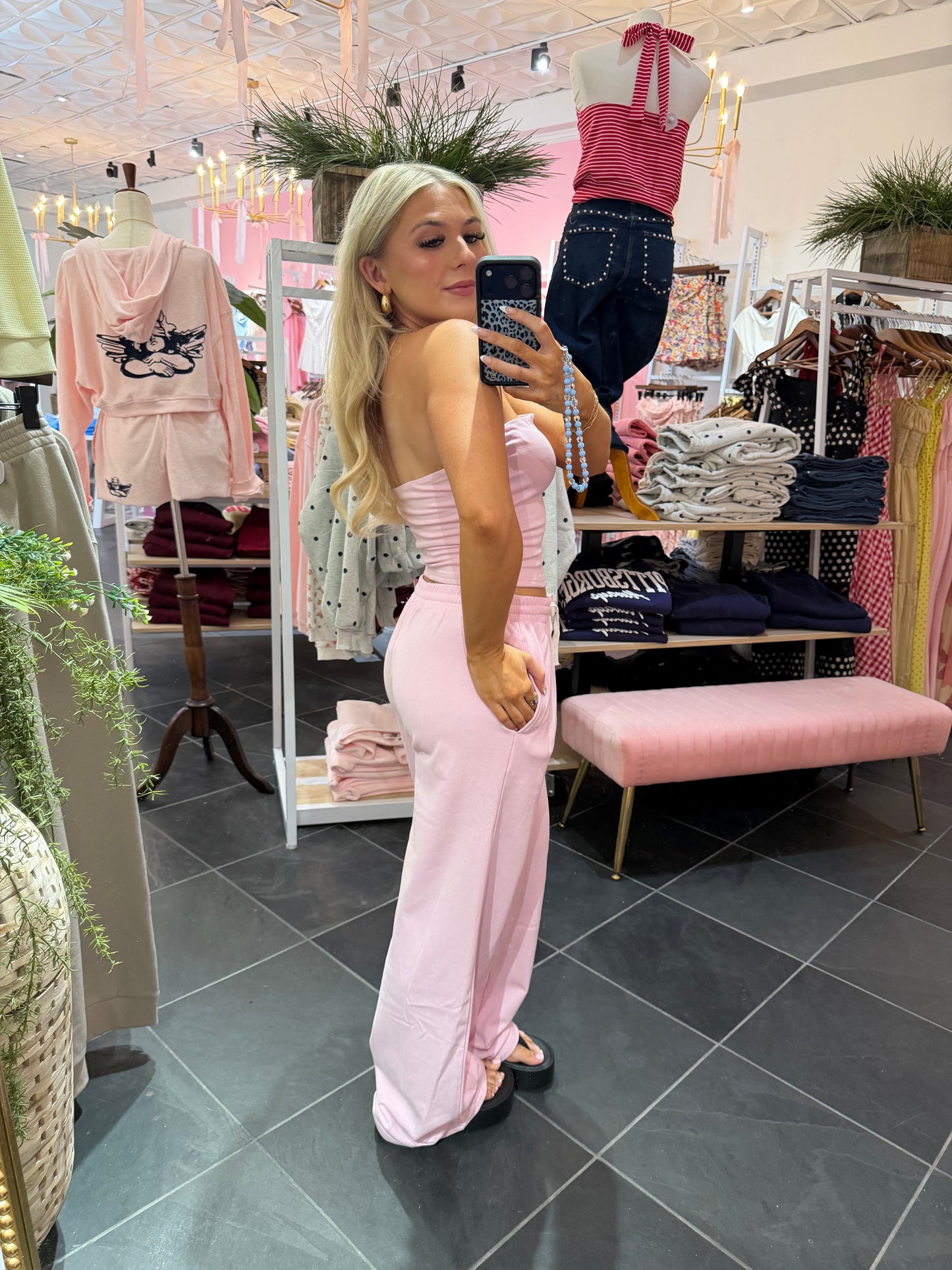Later Today Set (TOP) Pink