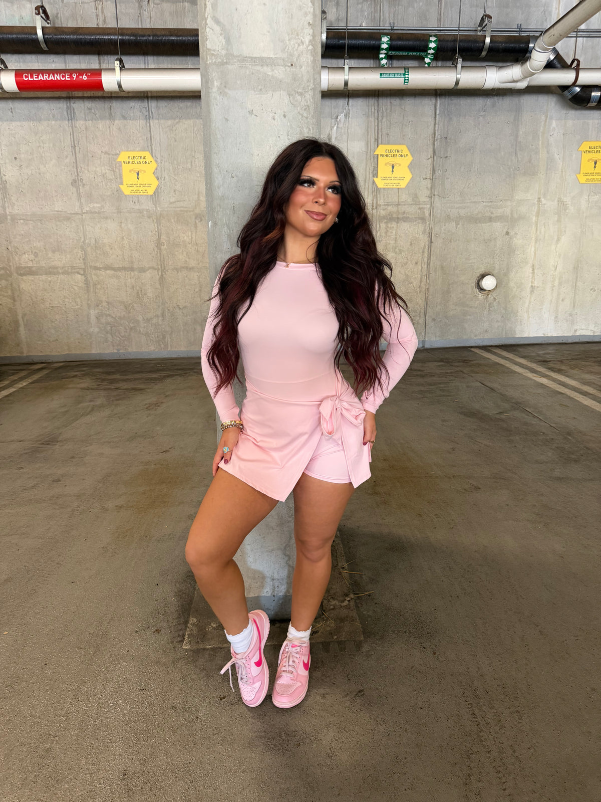 Daffy Pale Pink Active Dress