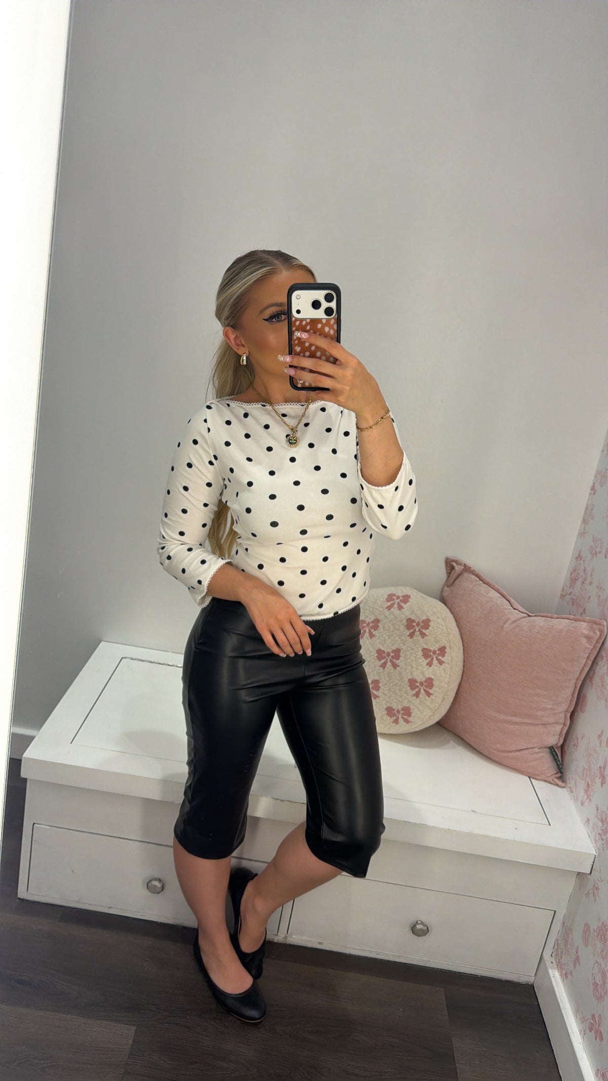 Radiate Polka Dots Top
