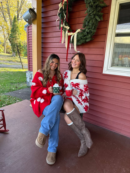 Perfectly Oversized Polka Cardi