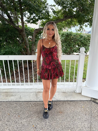 Fall Feelings Floral Dress