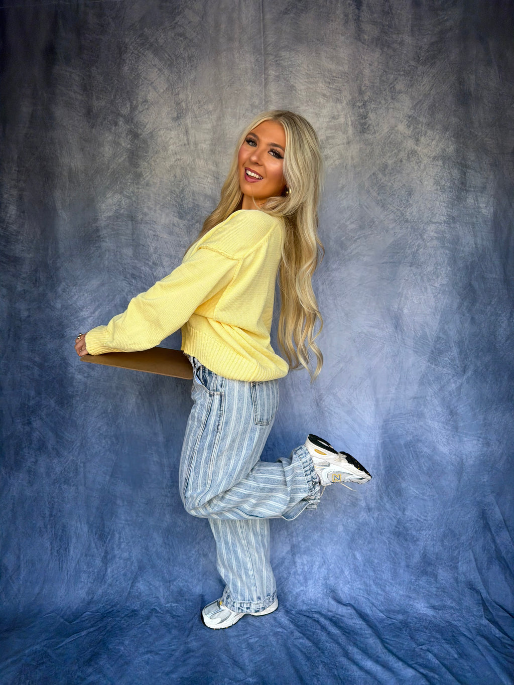 Barrel Style Sweater in Yellow