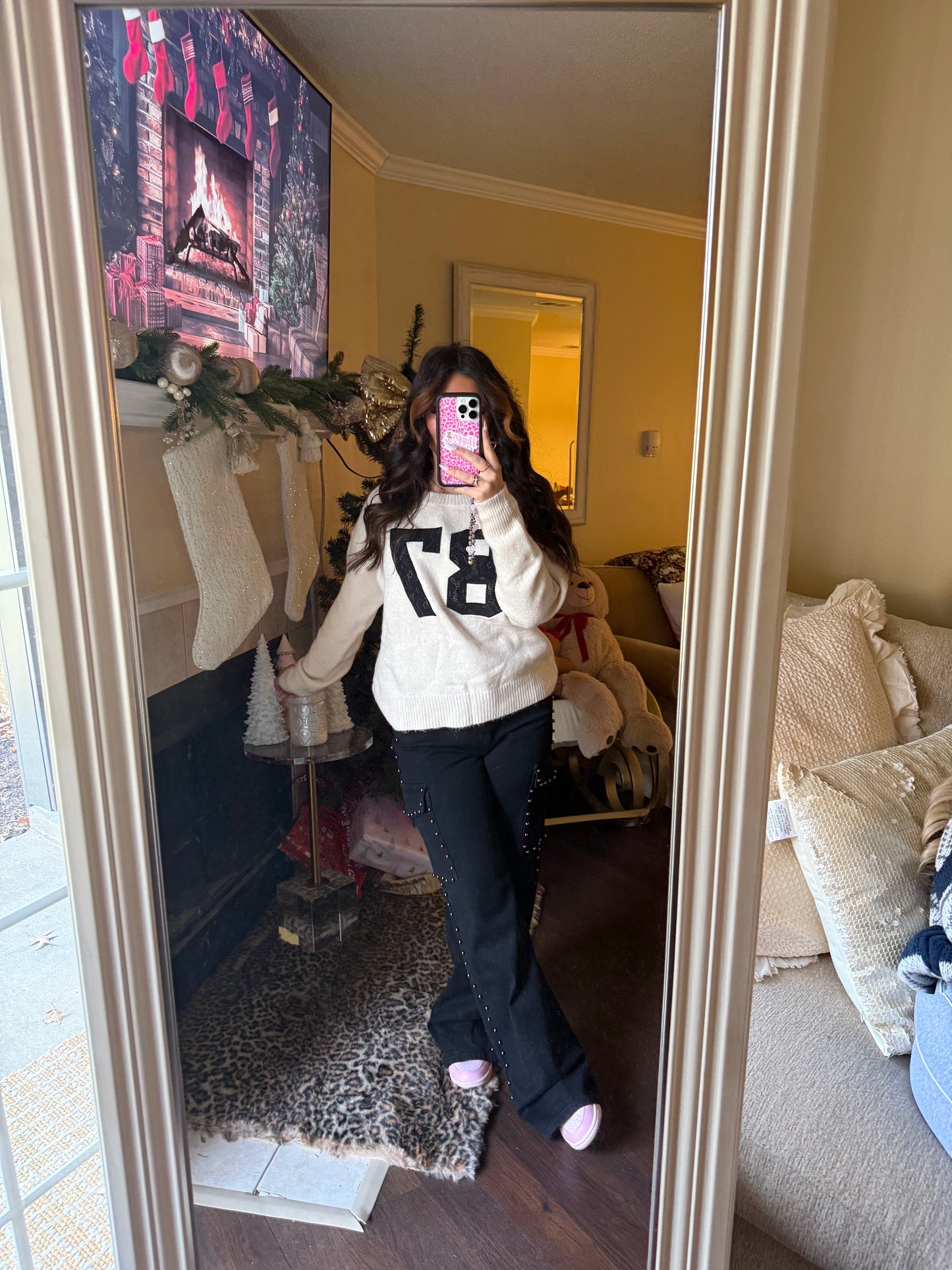 87 Lace Sweater in Ivory