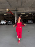Grab A Gaucho Pant in Red