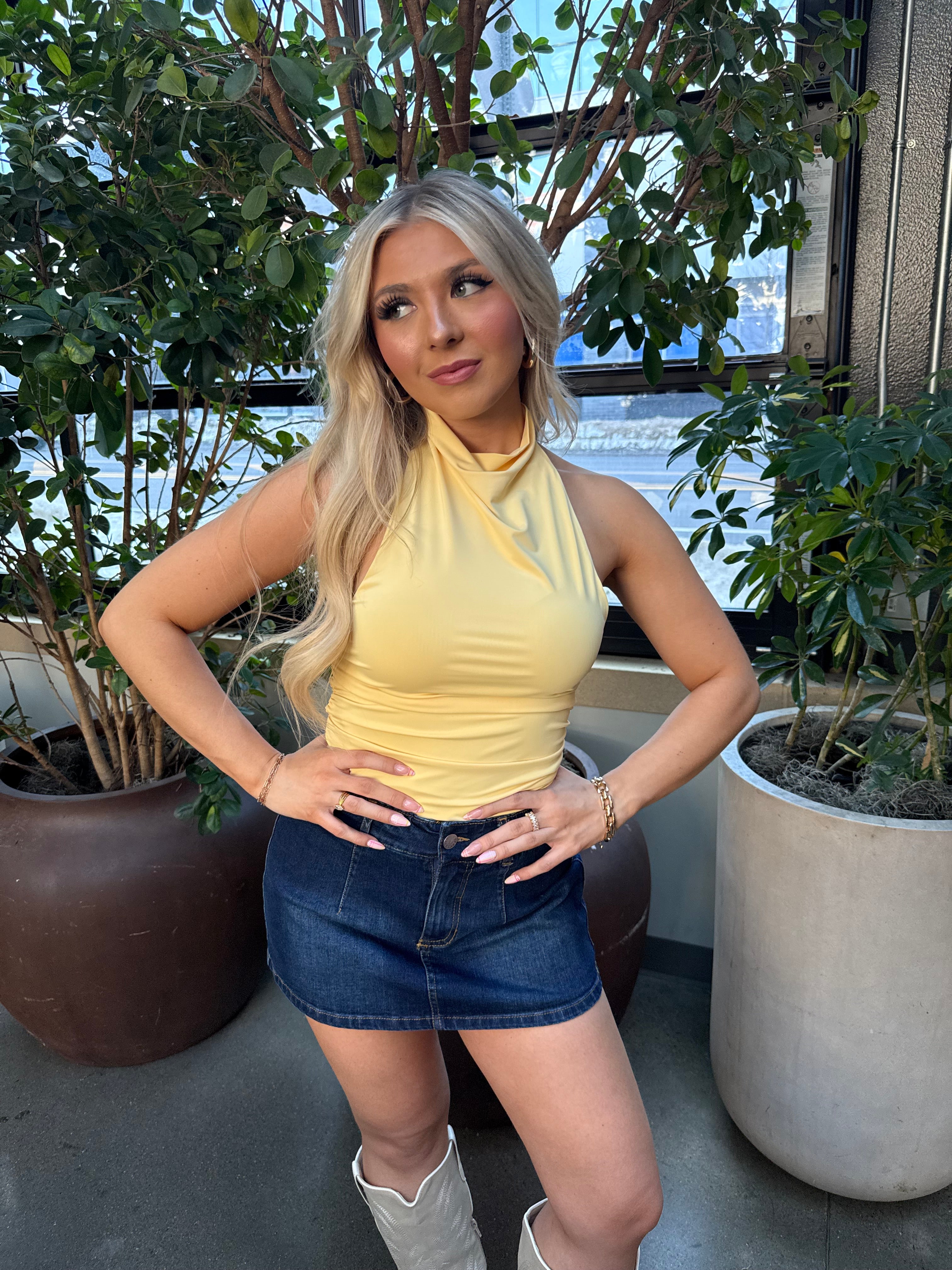Leslie Denim Skort