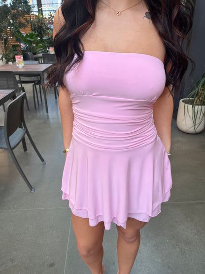 Lover Gal Mini Dress in Pink