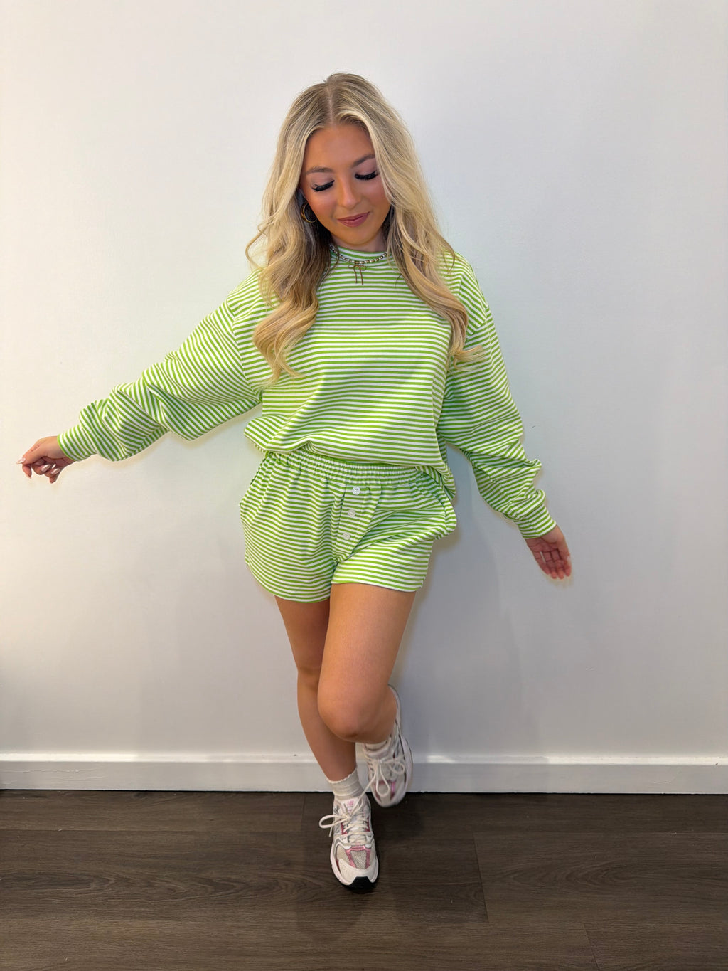 Lucky Love Stripe Set (SHORTS)