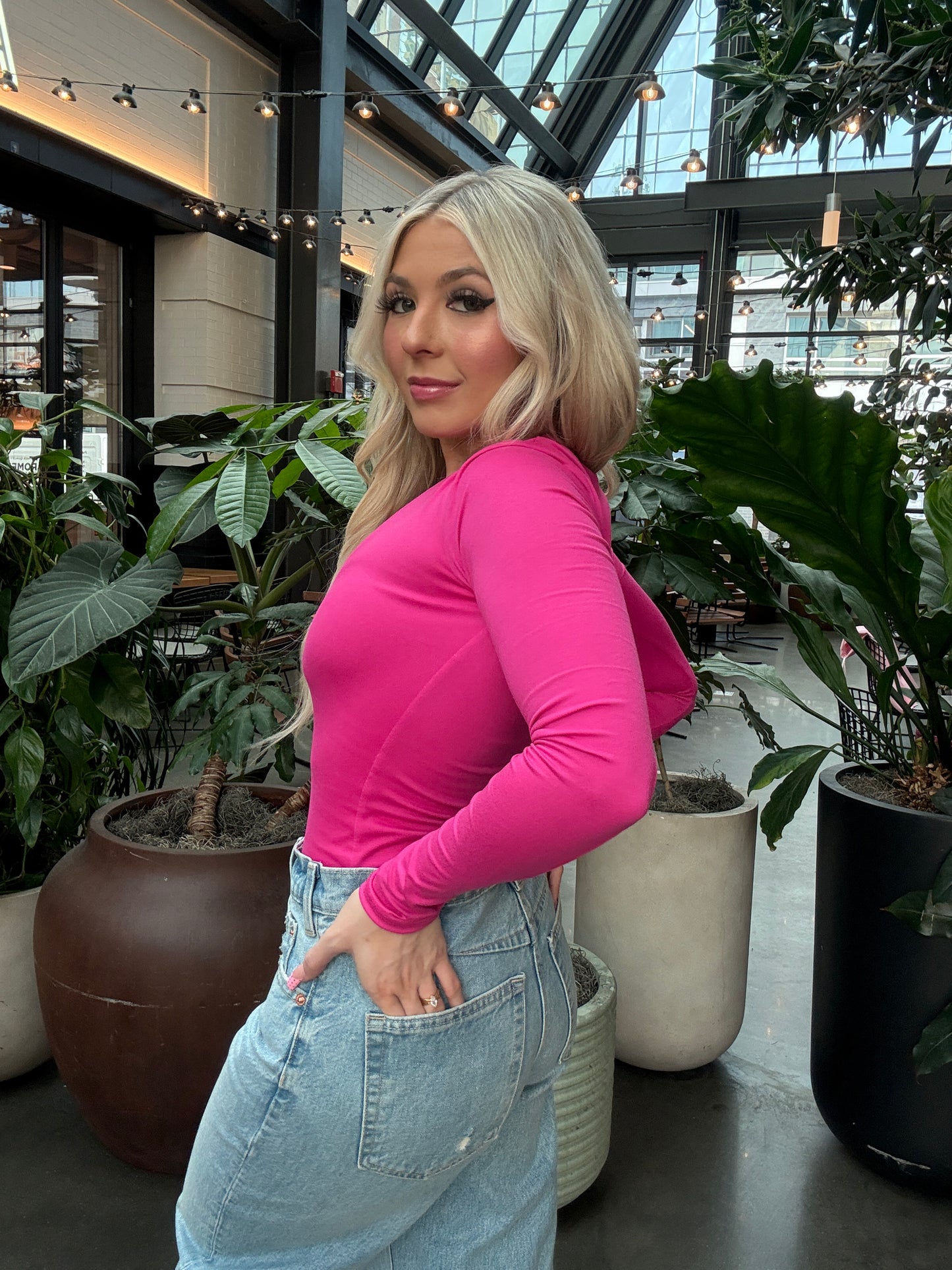 Dumb Love L/S In Fuchsia