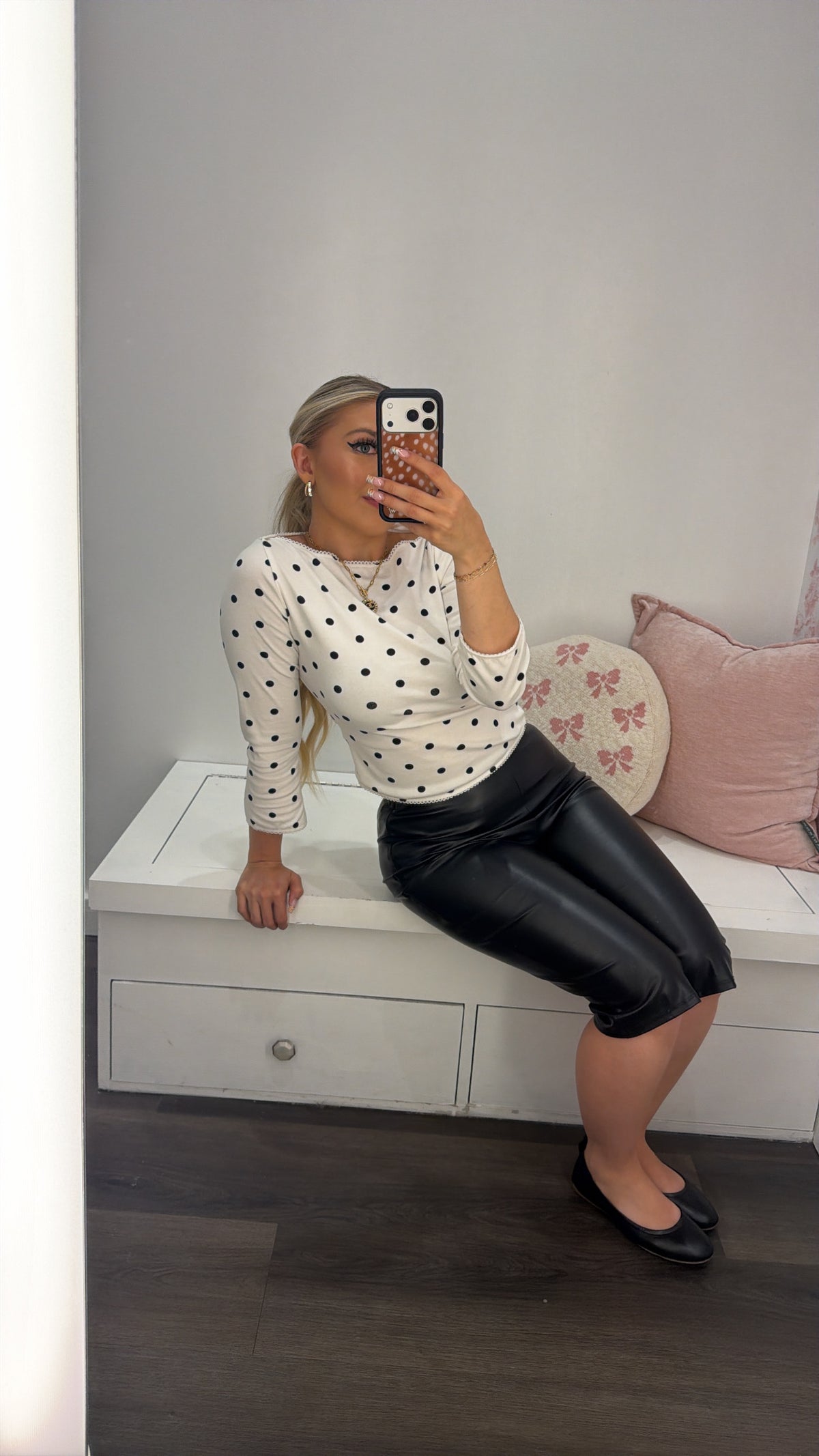 Radiate Polka Dots Top