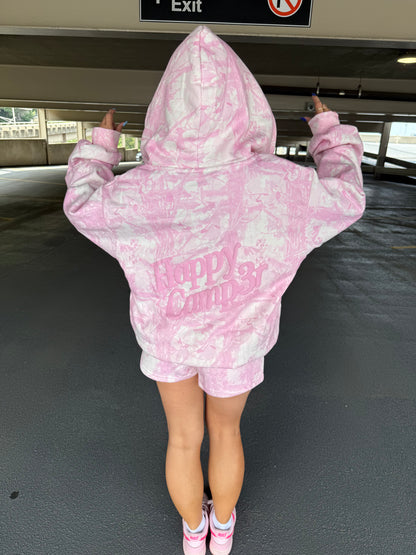 Happy Camp3r Soft Pink Camo Zip