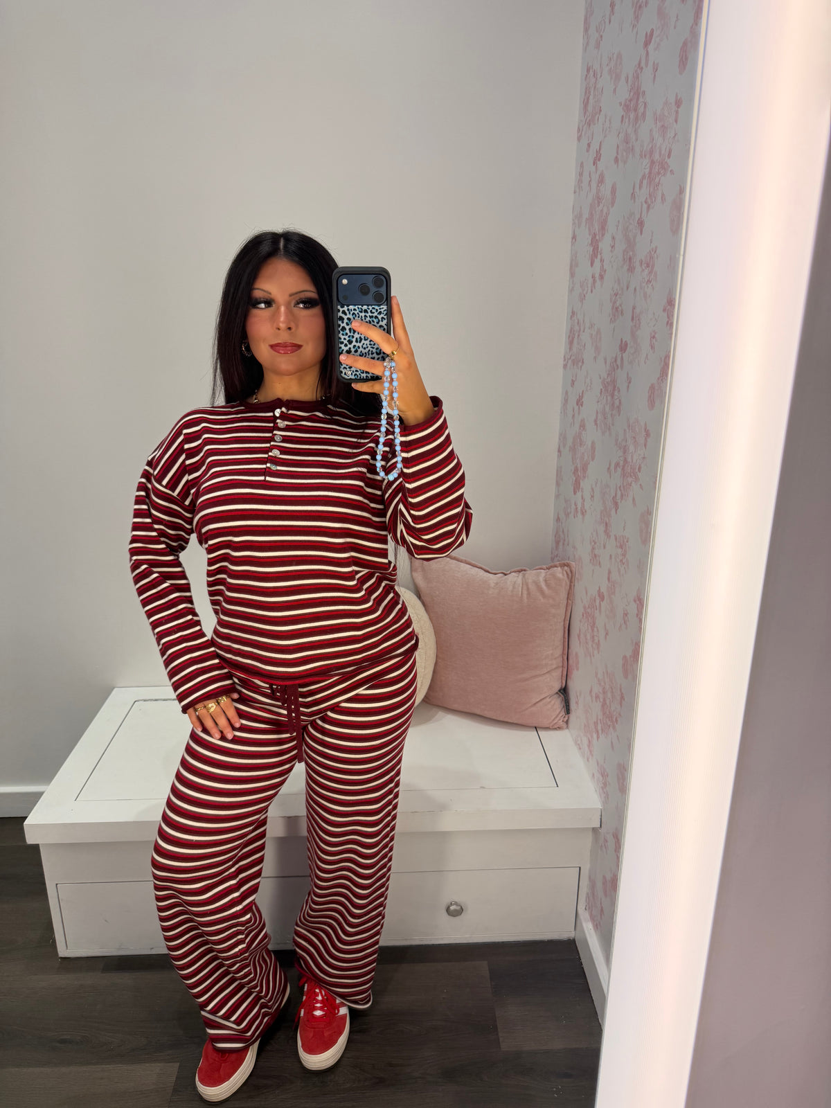 Burgundy Baby Lounge Set (PANTS)