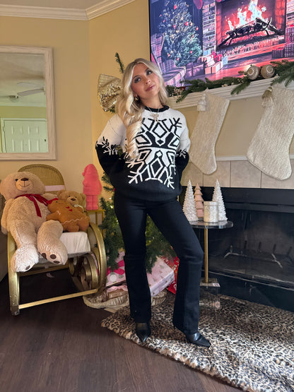 Cookies N Cream Snowflake Sweater