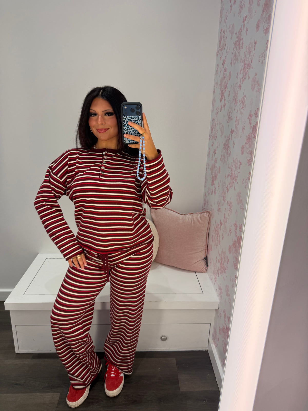 Burgundy Baby Lounge Set (PANTS)