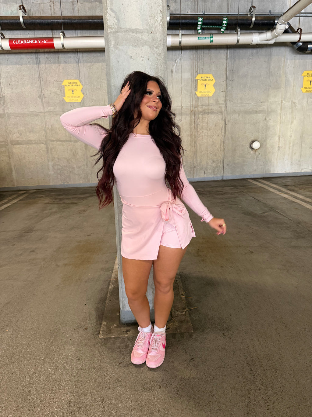 Daffy Pale Pink Active Dress