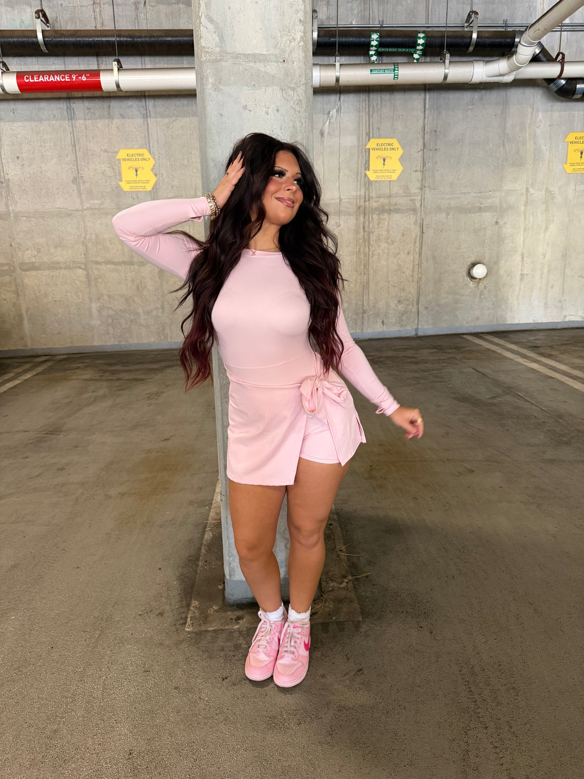 Daffy Pale Pink Active Dress