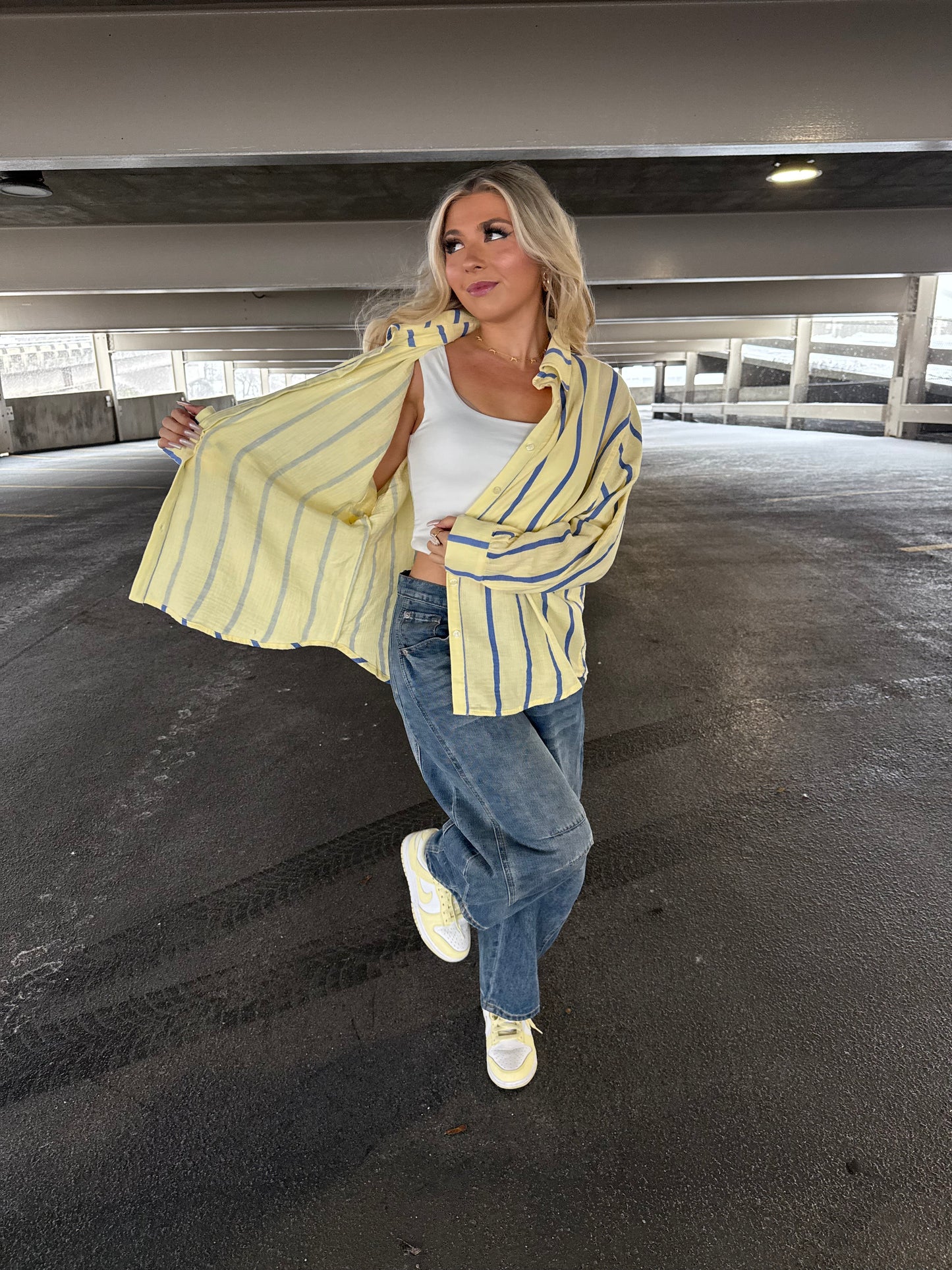 Buttered Blueberries Button-Up