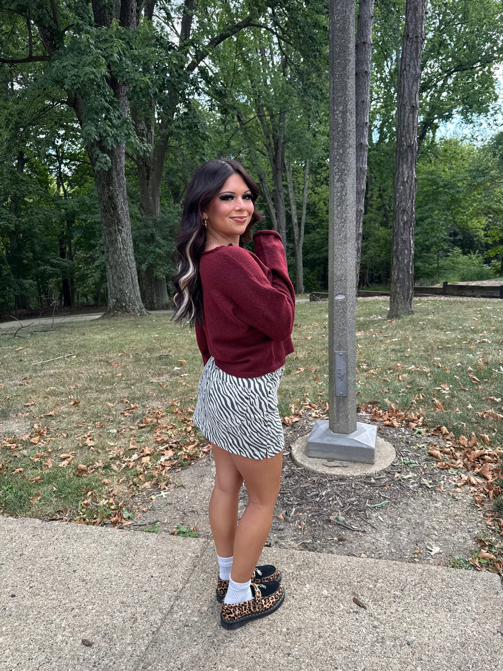 Zebra Cake Mini Skirt