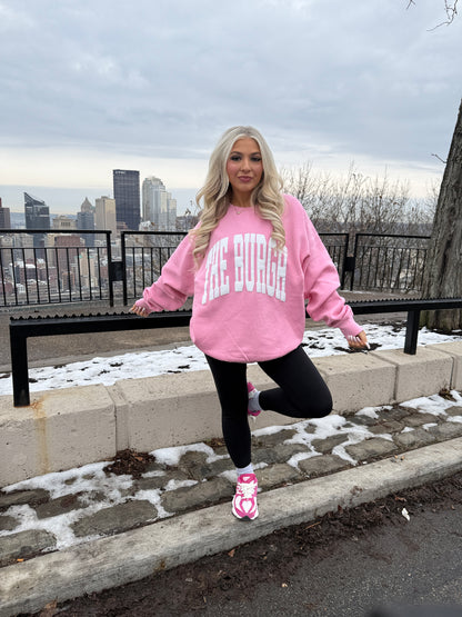 The Burgh Crewneck in Pink