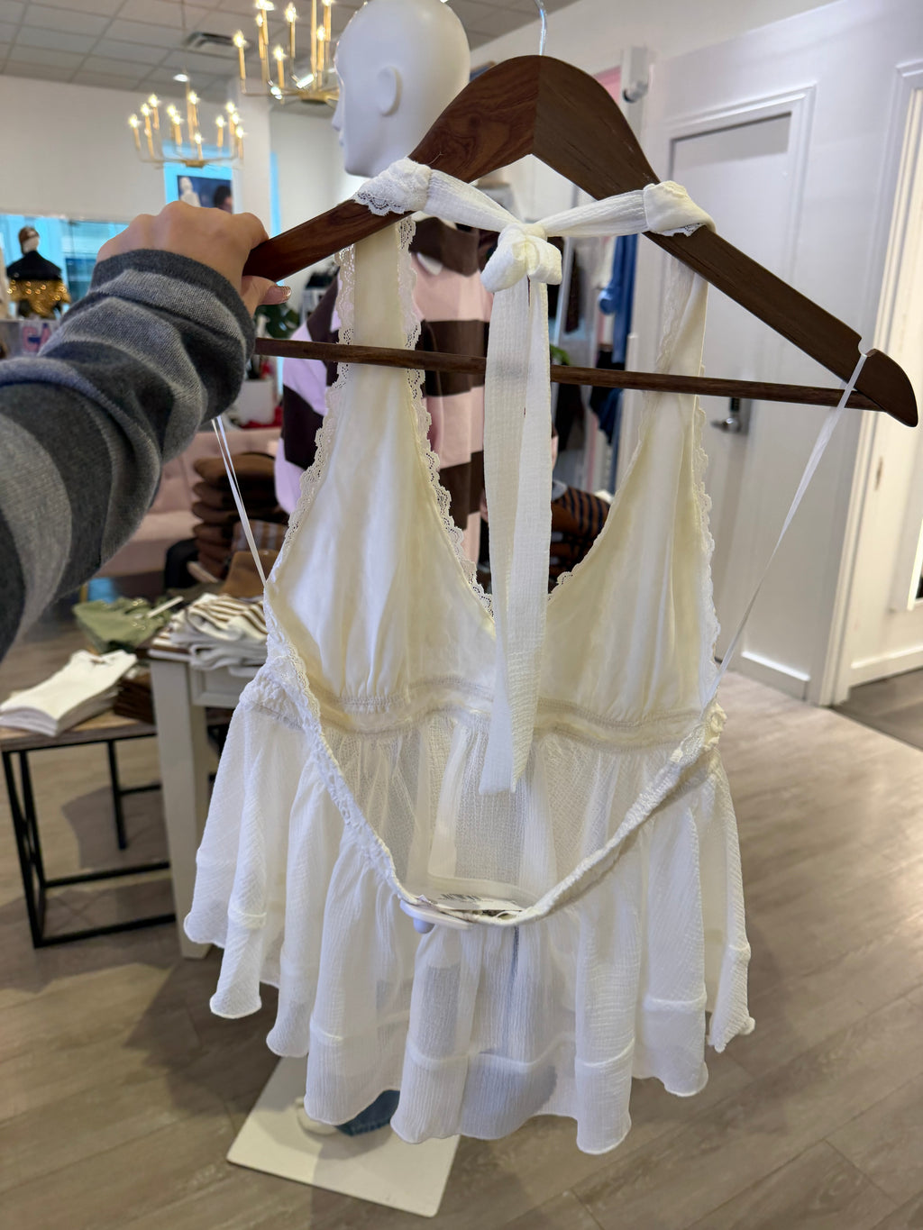 Floral Fantasies Cream Top