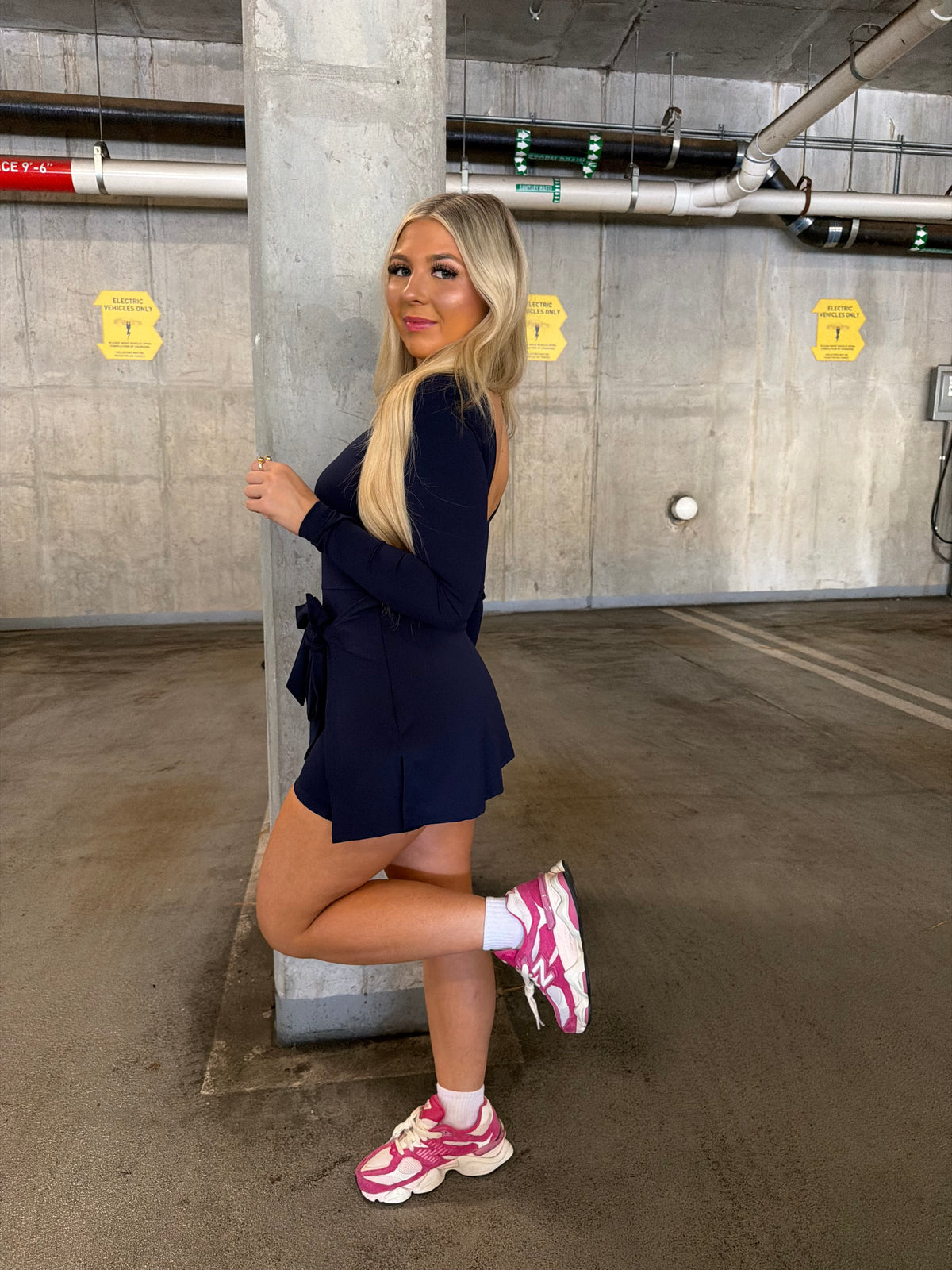 Daffy Dark Navy Active Dress
