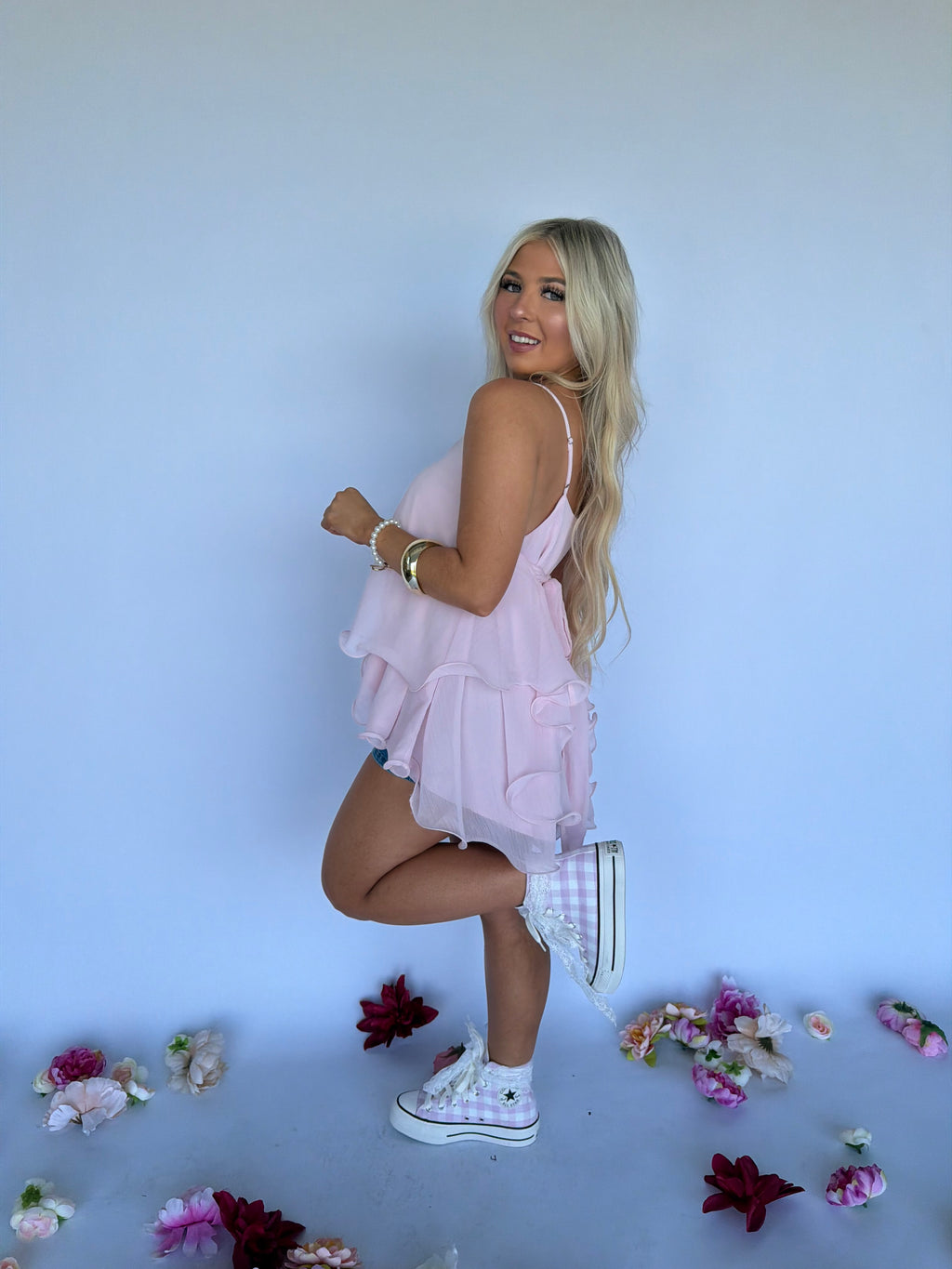 Honeybee Tank in Blush FINAL SALE