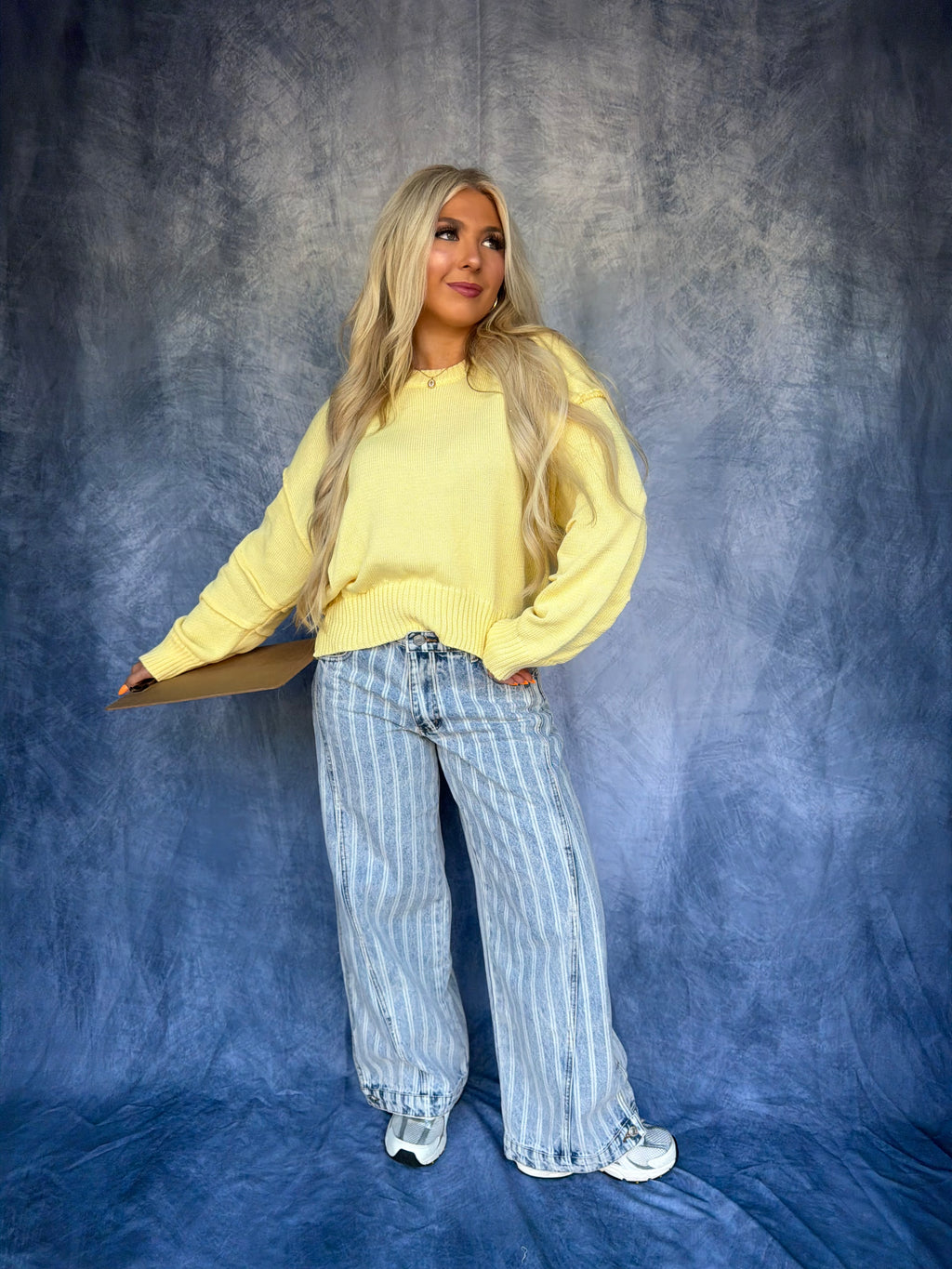 Barrel Style Sweater in Yellow