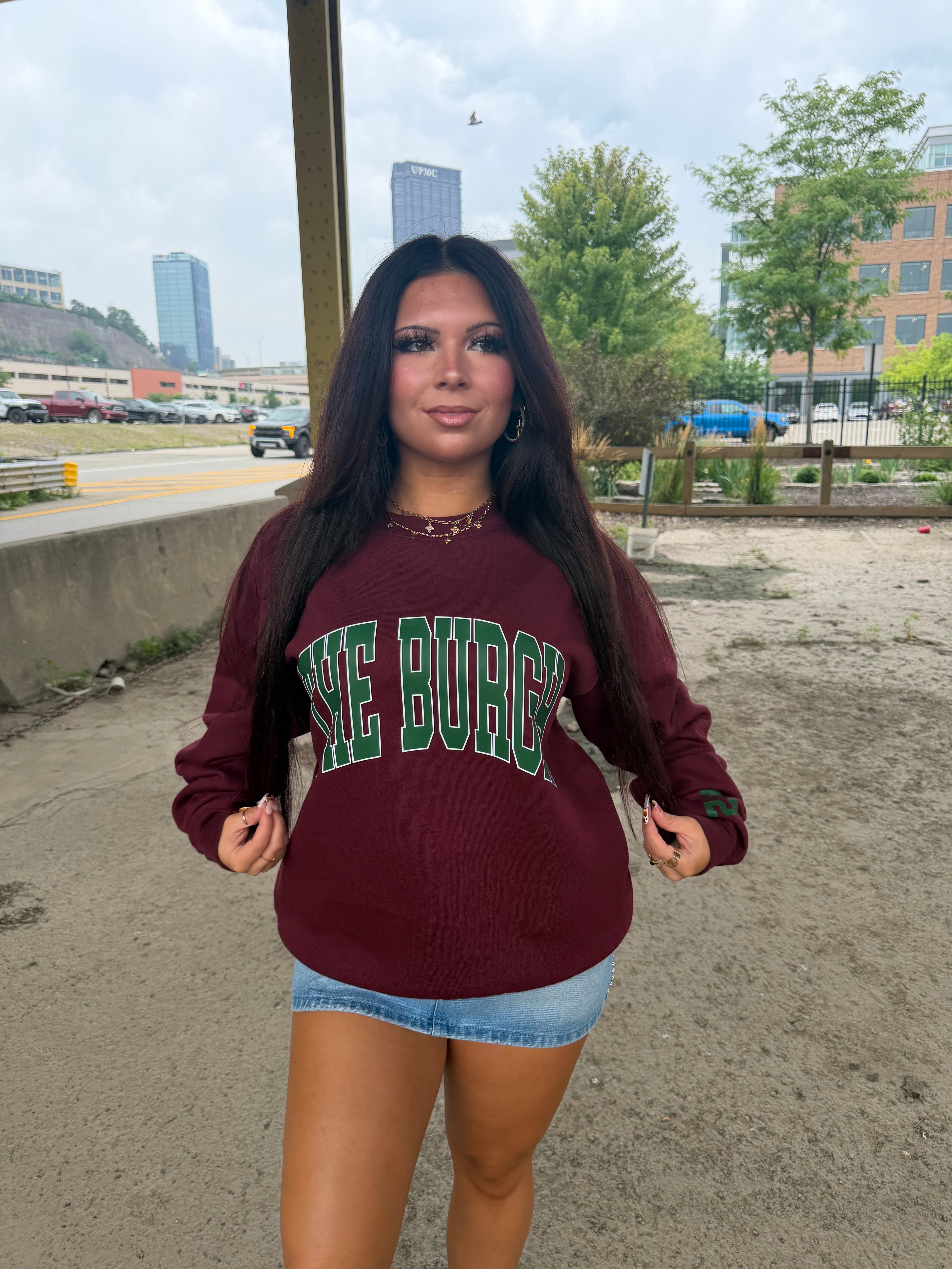 The Burgh 412 Crew Maroon/Green