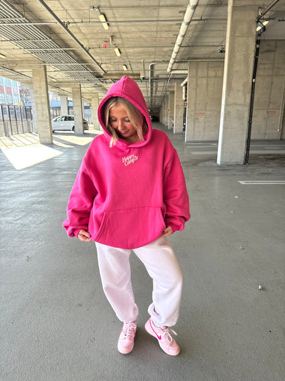 Happy Camp3r Puff Series Raspberry Hoodie
