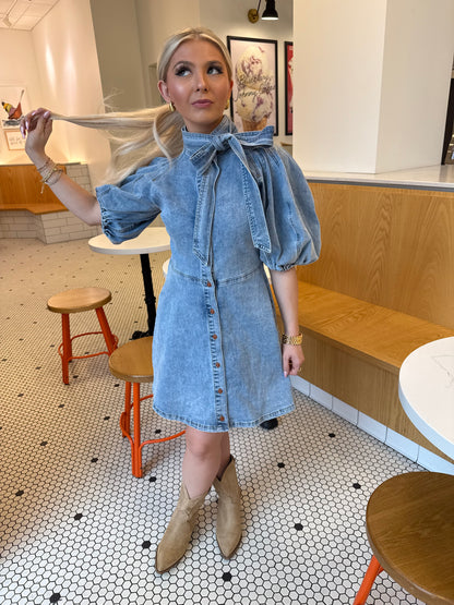 Brown Eyed Girl Denim Dress