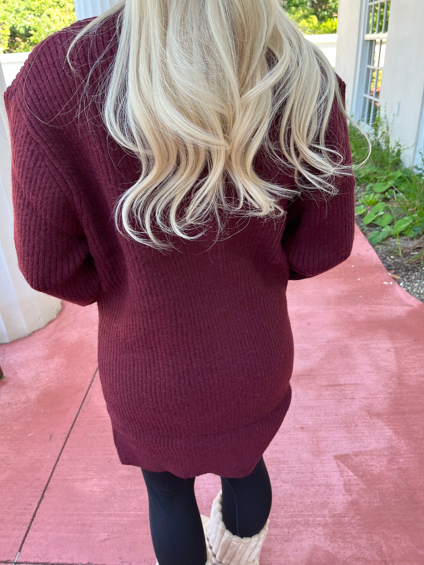 Butterfly Cardigan in Burgundy