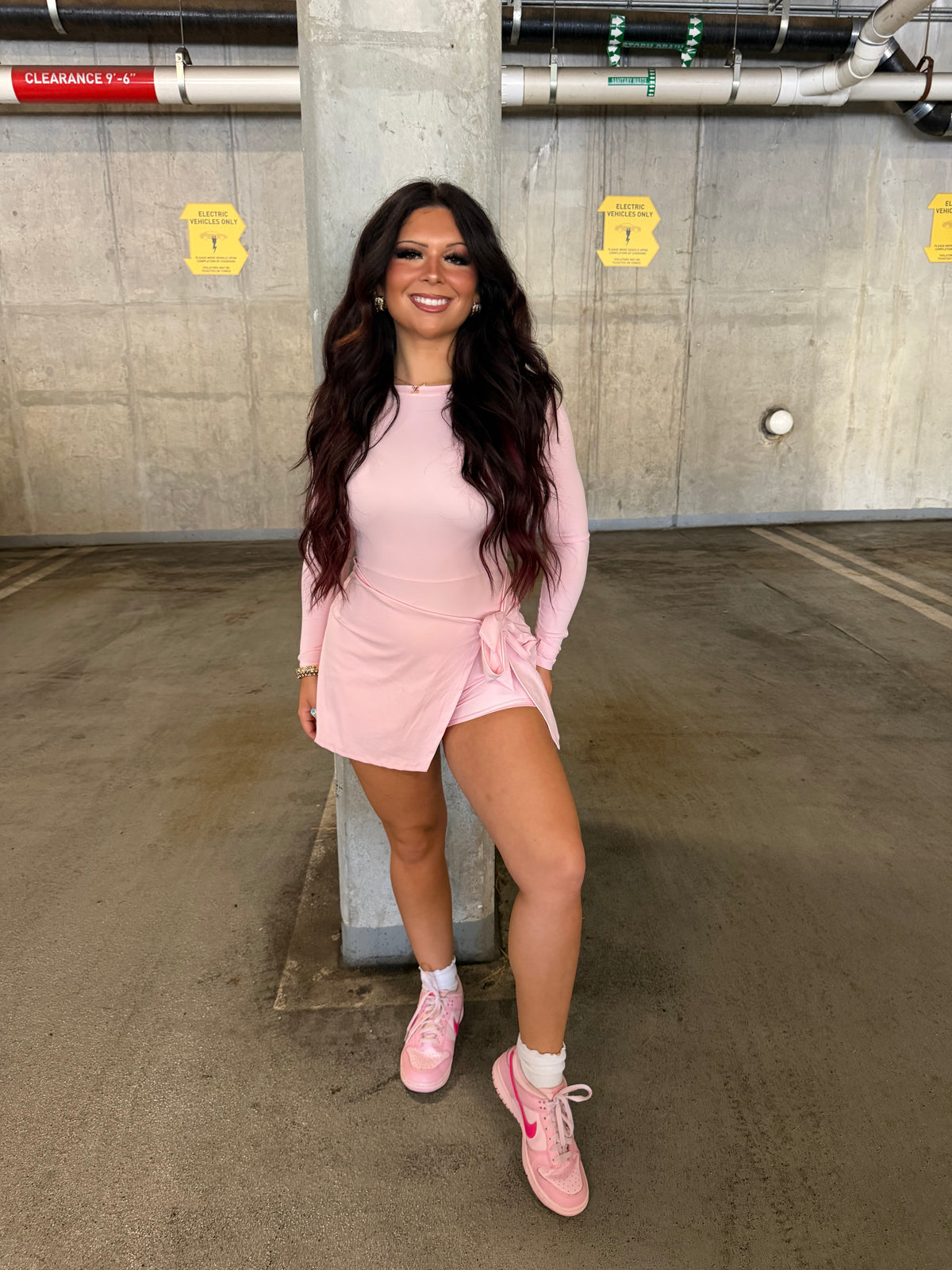 Daffy Pale Pink Active Dress