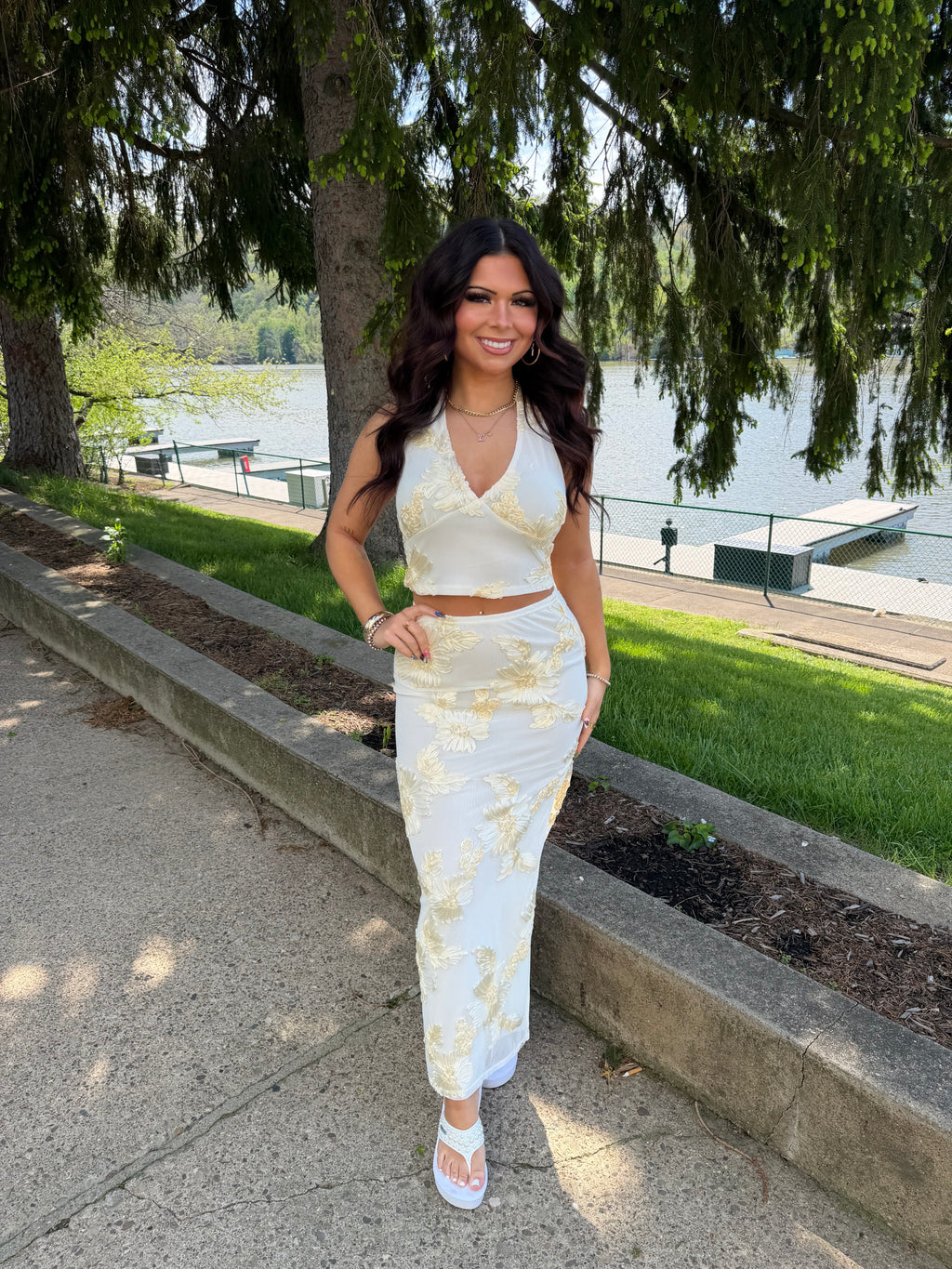 Floral Bananas Set (SKIRT)