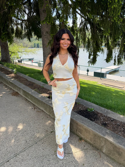 Floral Bananas Set (SKIRT)