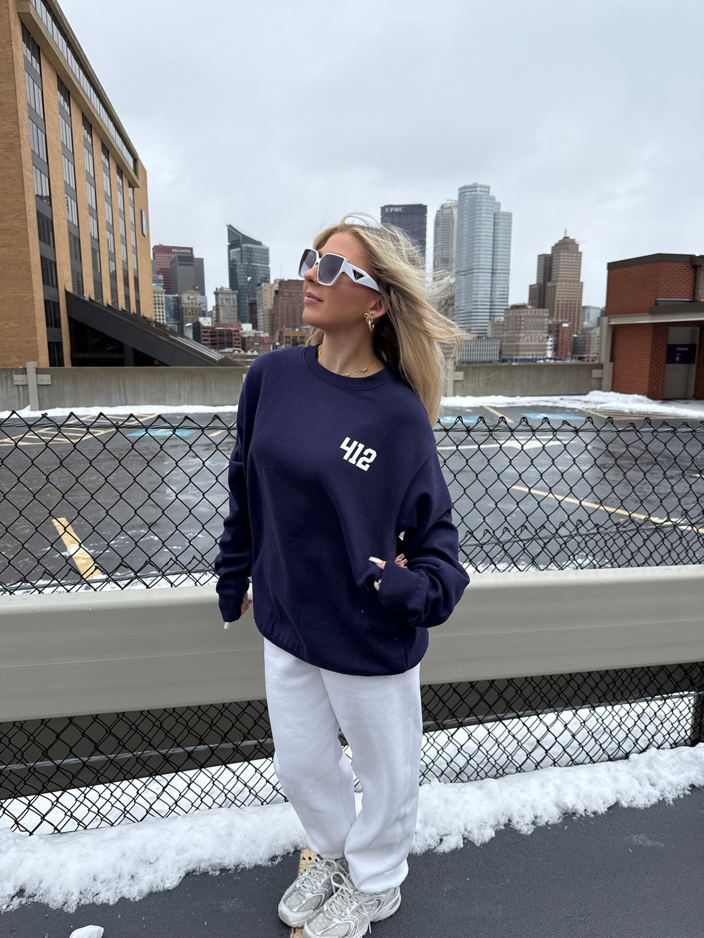 412, W/ Love PGH in Navy