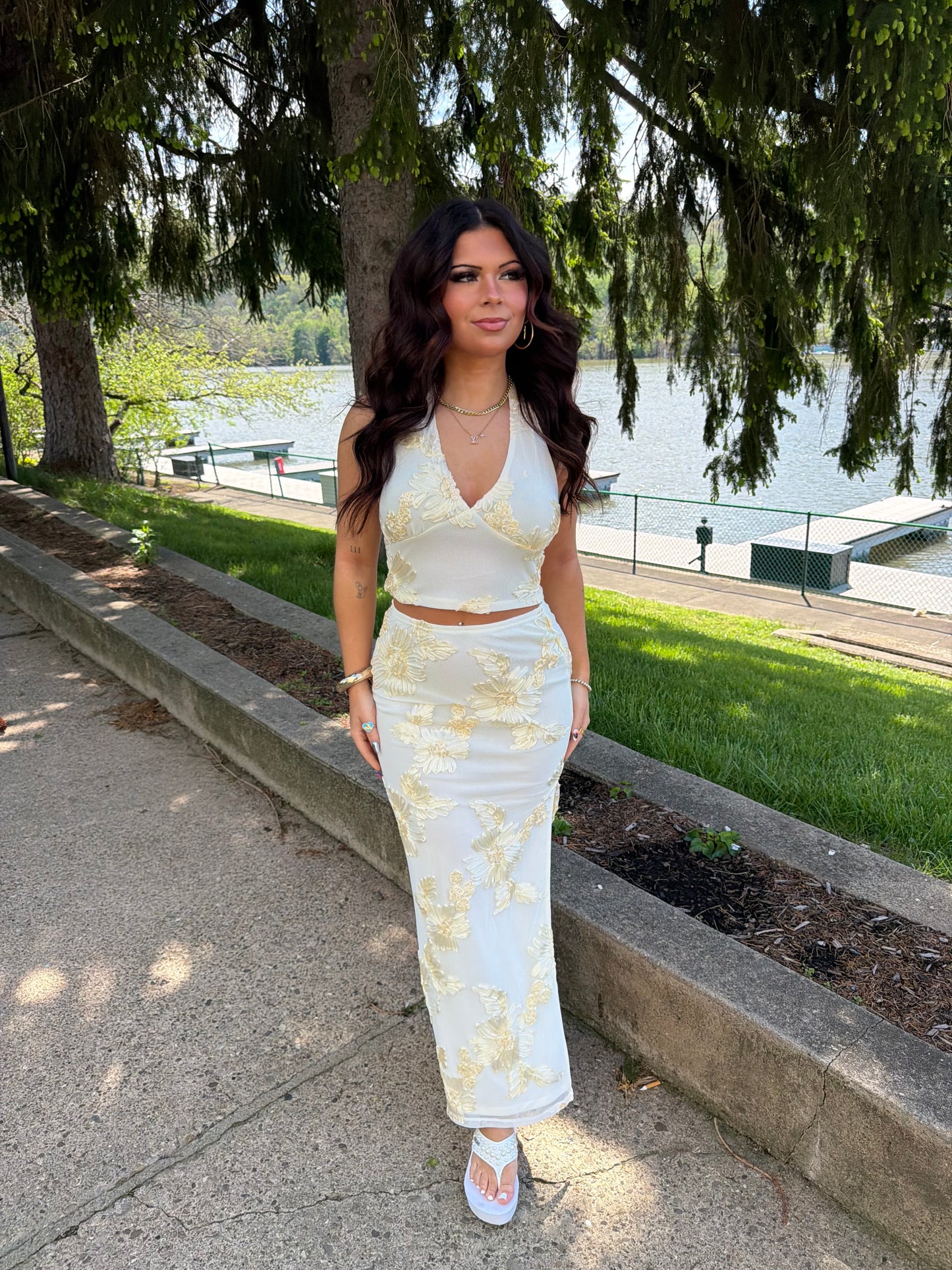 Floral Bananas Set (SKIRT)