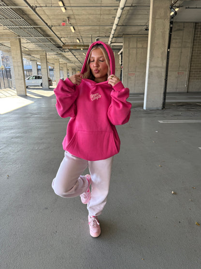 Happy Camp3r Puff Series Raspberry Hoodie
